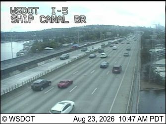Traffic Cam Wallingford: I-5 at MP 168.8: Ship Canal Bridge