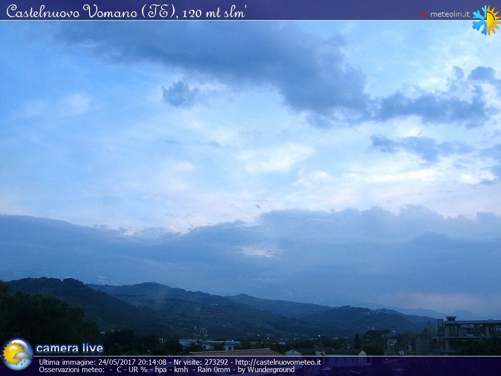 Traffic Cam Castelnuovo Vomano › West: Gran Sasso d'Italia