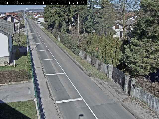 Traffic Cam Bregana: R3-675, Mokrice - Slovenska vas, Slovenska vas