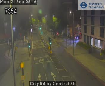 Traffic Cam City of London: City Rd by Central St