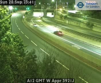 Traffic Cam Heathfield and Waldron: A12 GMT W Appr 3921J