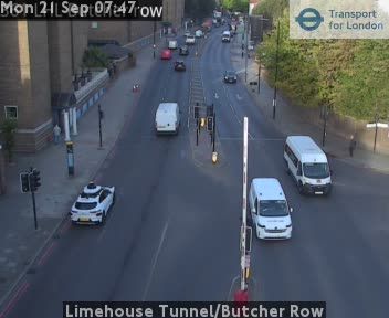Traffic Cam Heathfield and Waldron: Limehouse Tunnel/Butcher Row