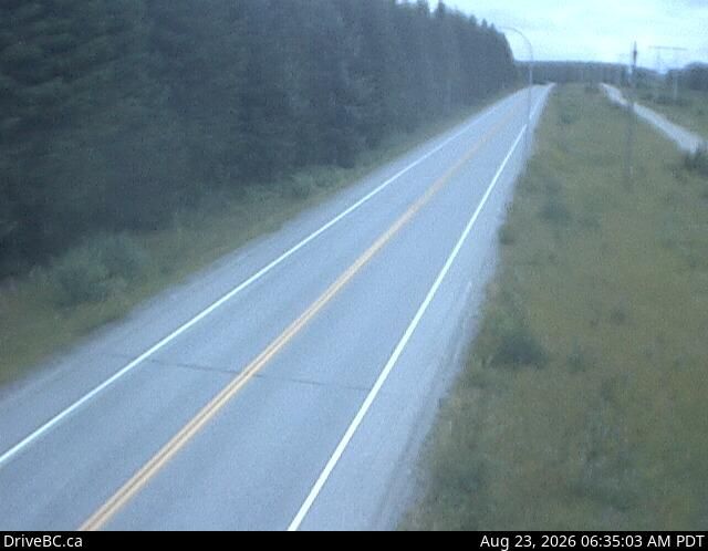 Traffic Cam Lakelse Lake › North: Hwy 37S at Onion Lake Cross Country ski trails, looking north
