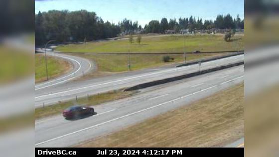 Traffic Cam Surrey › West: Hwy 99 at 8th Avenue in White Rock, looking west at southbound ramp from 8th Ave