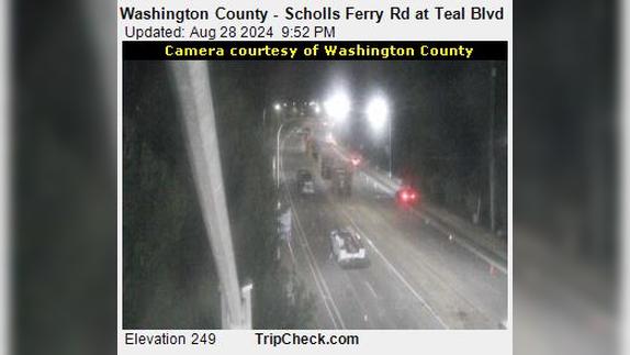 Traffic Cam Durham: Washington County - Scholls Ferry Rd at Teal Blvd