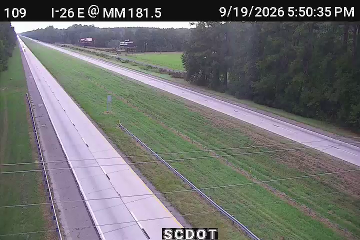 Traffic Cam Harleyville: I-26 E @ MM 181.5