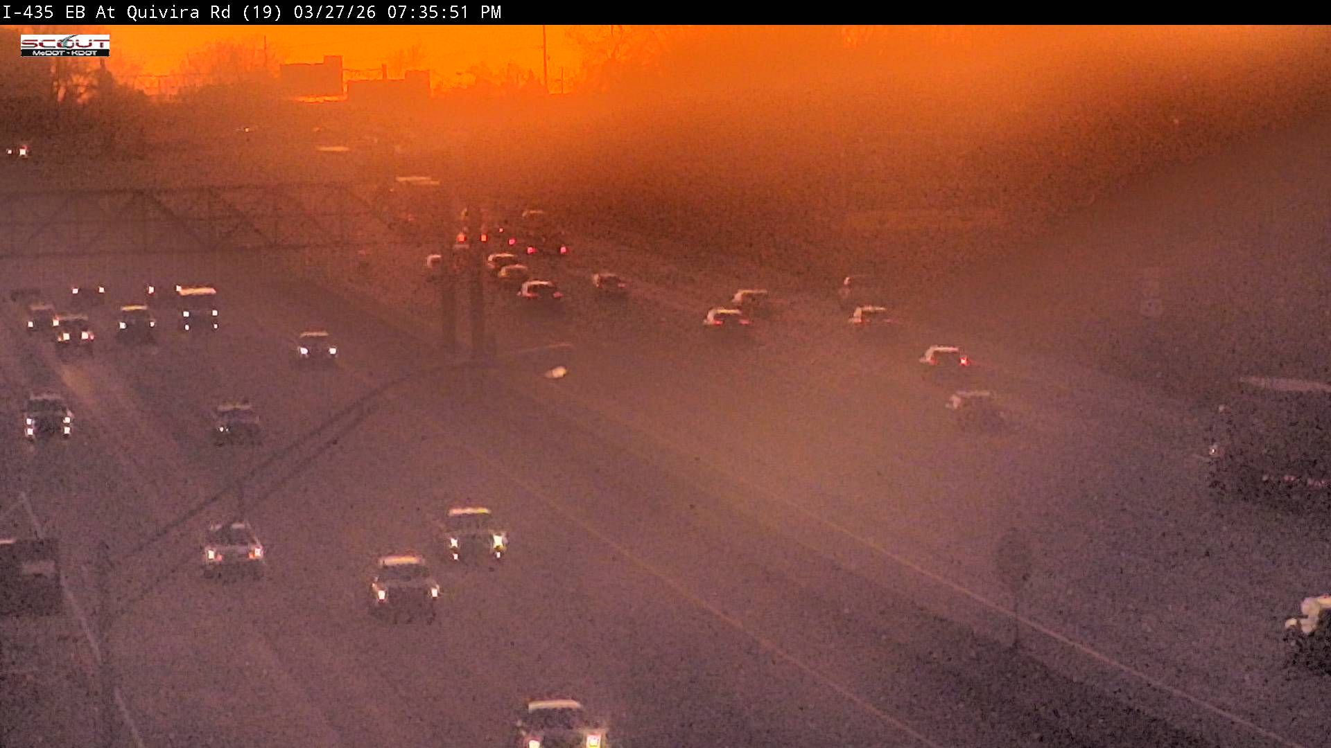 Traffic Cam Overland Park: I- E @ QUIVIRA RD