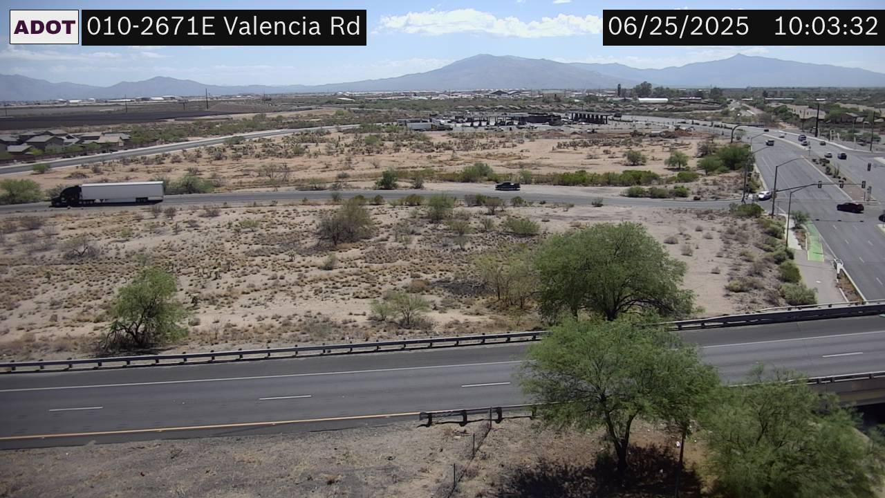 Traffic Cam Palo Verde Park › East: I-10 EB 267.10 @Valencia Rd