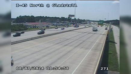 Traffic Cam Conroe › North: I-45 North @ Gladstell