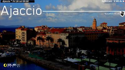 Ajaccio water webcam