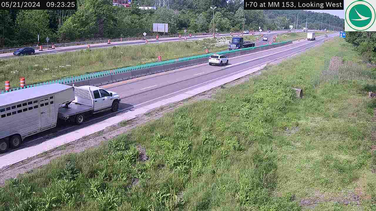 Traffic Cam Licking View: I-70 at MM 153, Looking West