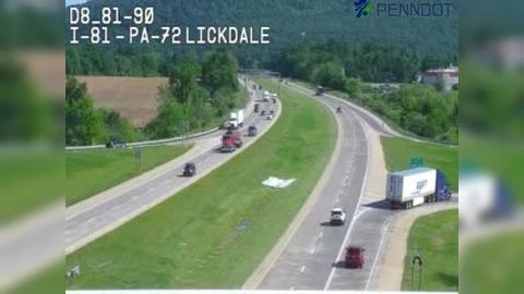 Traffic Cam Union Township: I-81 @ EXIT 90 (PA 72 LEBANON)