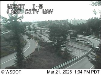 Traffic Cam Roosevelt: I-5 at MP 170.7: Lake City Way