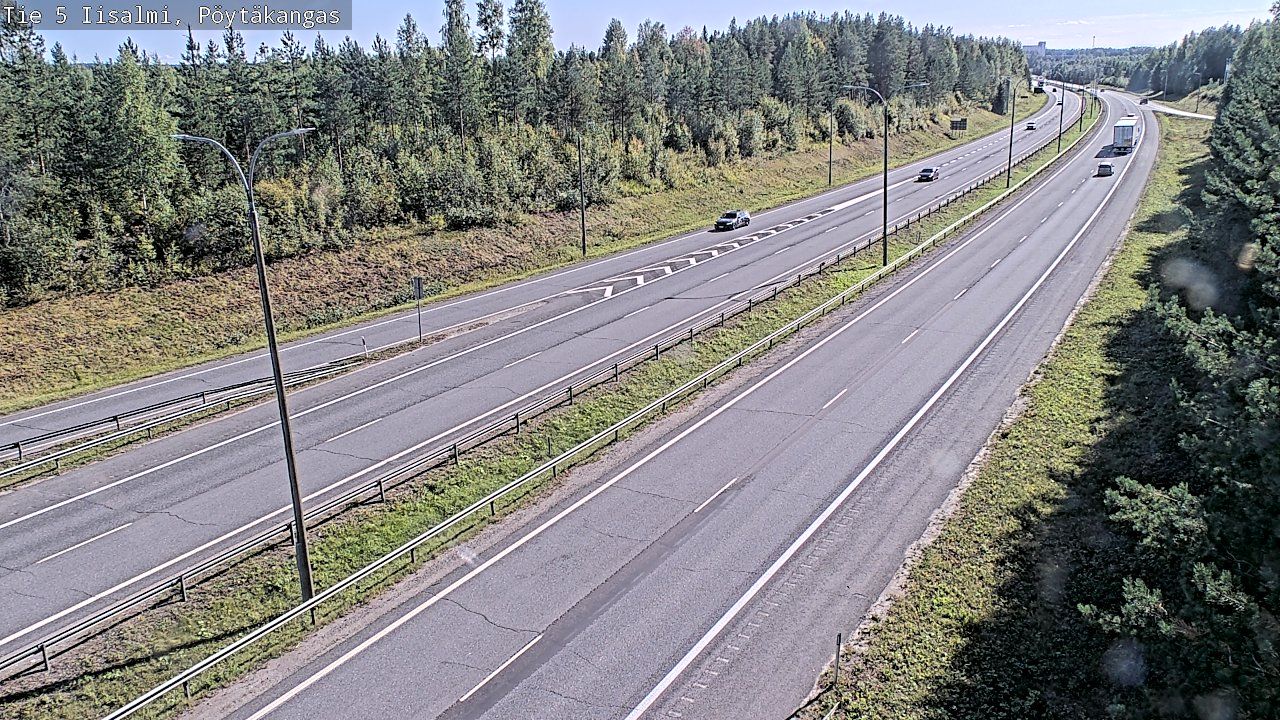 Traffic Cam Iisalmi: Tie - Pöytäkangas - Kuopioon