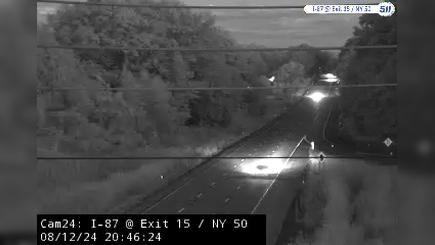 Traffic Cam Wilton › South: I-87 SB at Exit 15 (NY 50, Saratoga Springs)