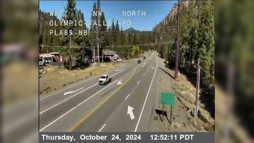 Traffic Cam Olympic Valley › North: Hwy 89 at