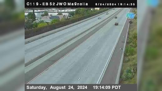 Traffic Cam Santee › East: C 119) SR-52 : Just West of Magnolia Street