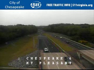 Traffic Cam Great Bridge: VA-168 - MM 11.4 - SB - Mount Pleasant Rd