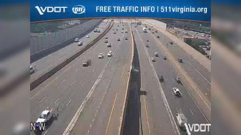 Traffic Cam Springfield: I-495 - MM 57 - SB - Interchange (generally looking east from the west side of the interchange)