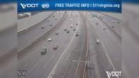 Springfield: I-495 - MM 57 - SB - Interchange (generally looking east from the west side of the interchange) - Di giorno