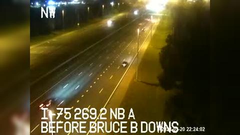 Traffic Cam Tampa: I-75 NB before Bruce B Downs