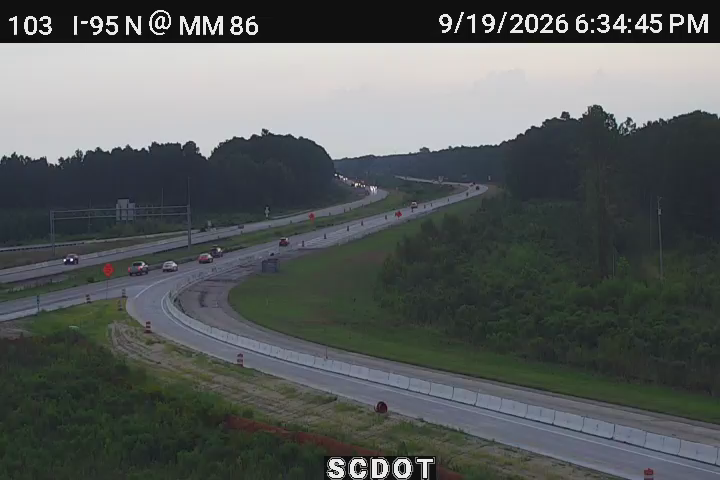 Traffic Cam Duncan Chapel: I-95 N @ MM 86 (I-26 W)