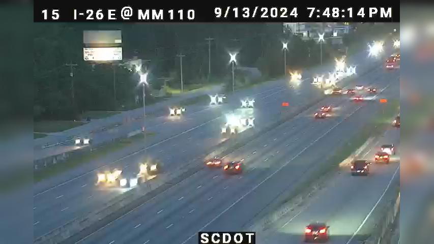 Traffic Cam Saluda Hills: I-26 E @ MM 110.1 (US 378)