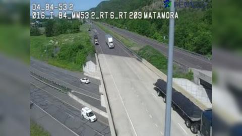 Traffic Cam Westfall Township: I-84 @ EXIT 53 (US 6/US 209 MATAMORAS)