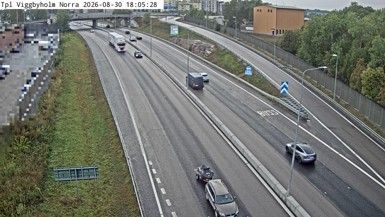 Traffic Cam Bergtorp: Tpl Viggbyholm Norra