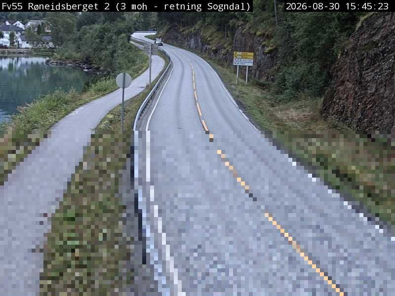 Traffic Cam Marifjora: F55 Røneidsberget (Sogndal)
