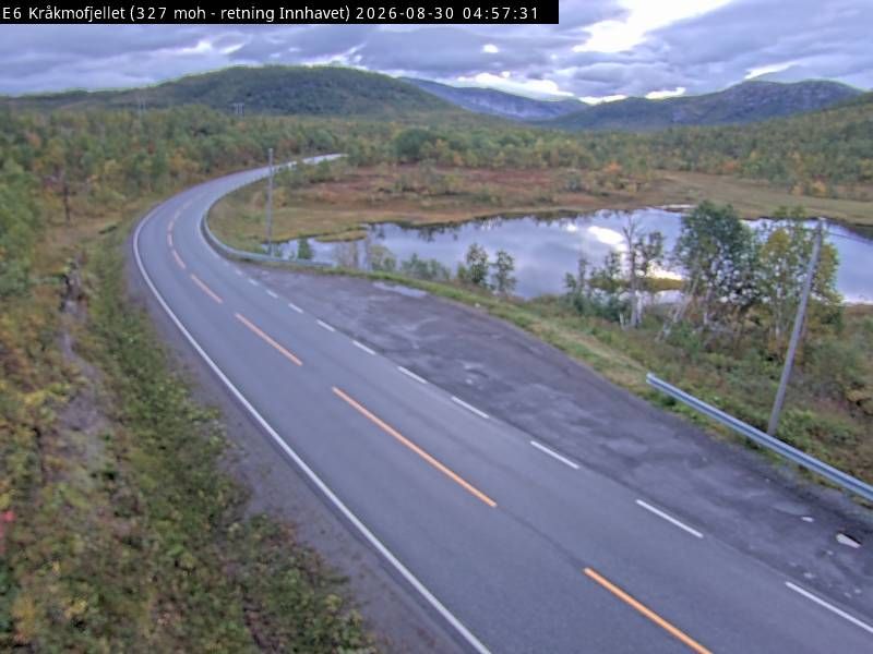 Traffic Cam Sorfold: E6 Kråkmofjellet (Innhavet)
