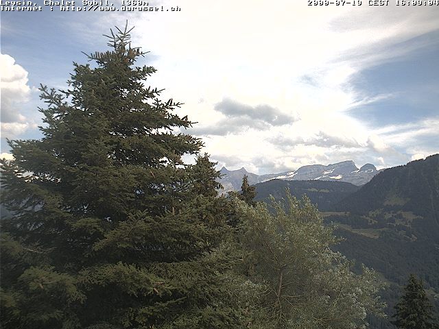 Traffic Cam Leysin: Chalet Sybil, CH-1854 - vue en direction de l'est