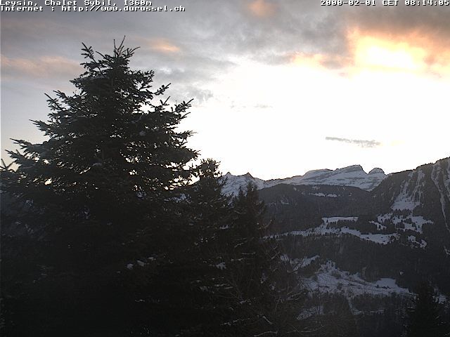 Leysin: Chalet Sybil, CH-1854 - vue en direction de l'est