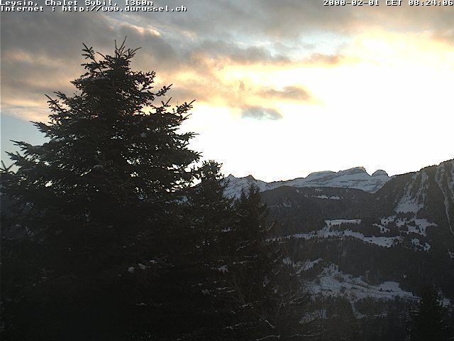 Leysin: Chalet Sybil, CH-1854 - vue en direction de l'est