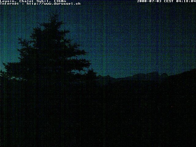 Leysin: Chalet Sybil, CH-1854 - vue en direction de l'est