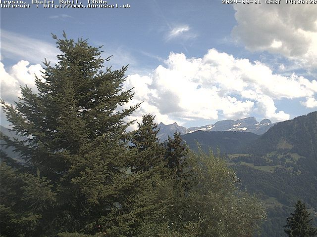 Leysin: Chalet Sybil, CH-1854 - vue en direction de l'est