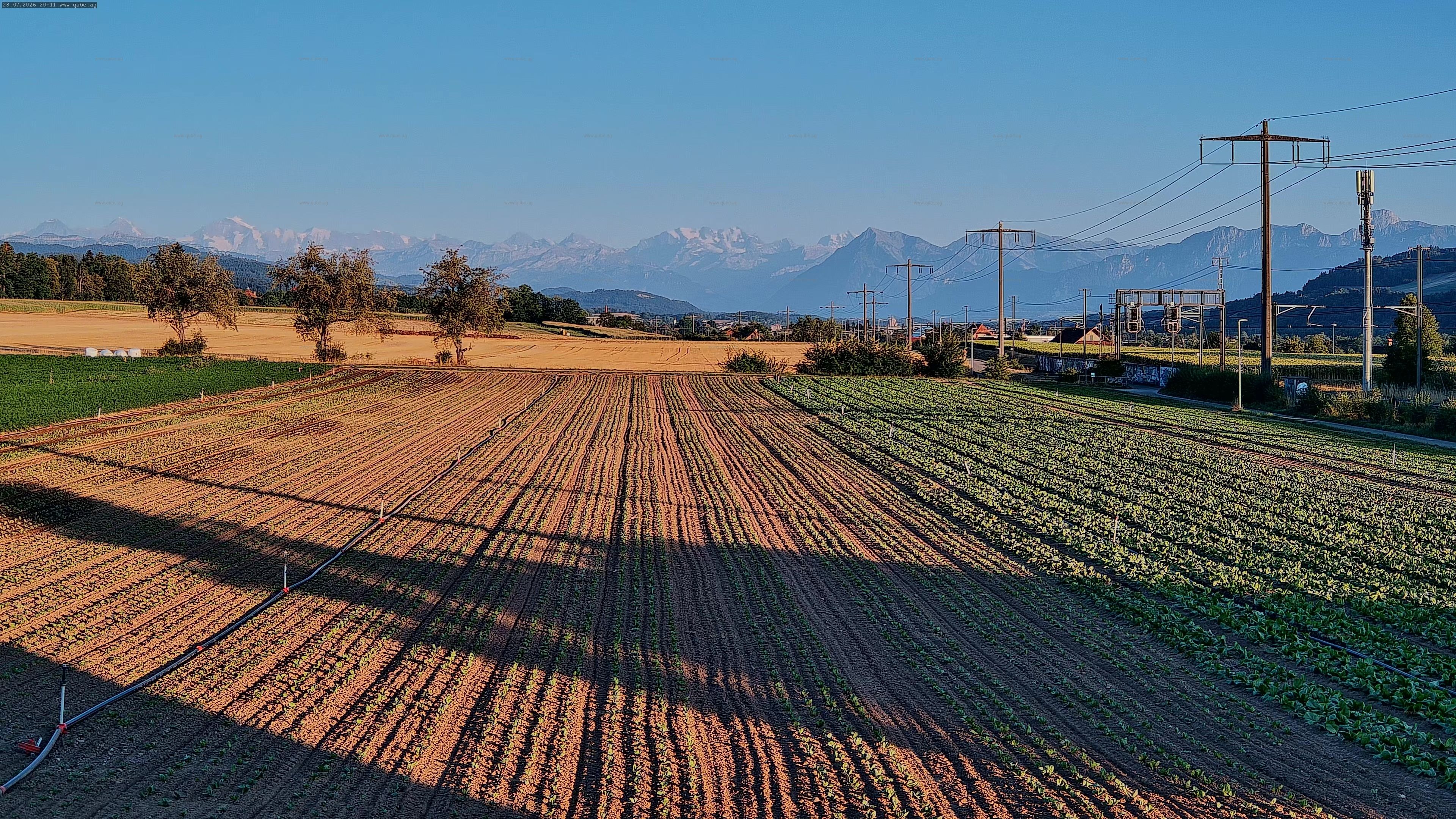 Rubigen › Südosten: Sicht in Richtung Berner Oberland