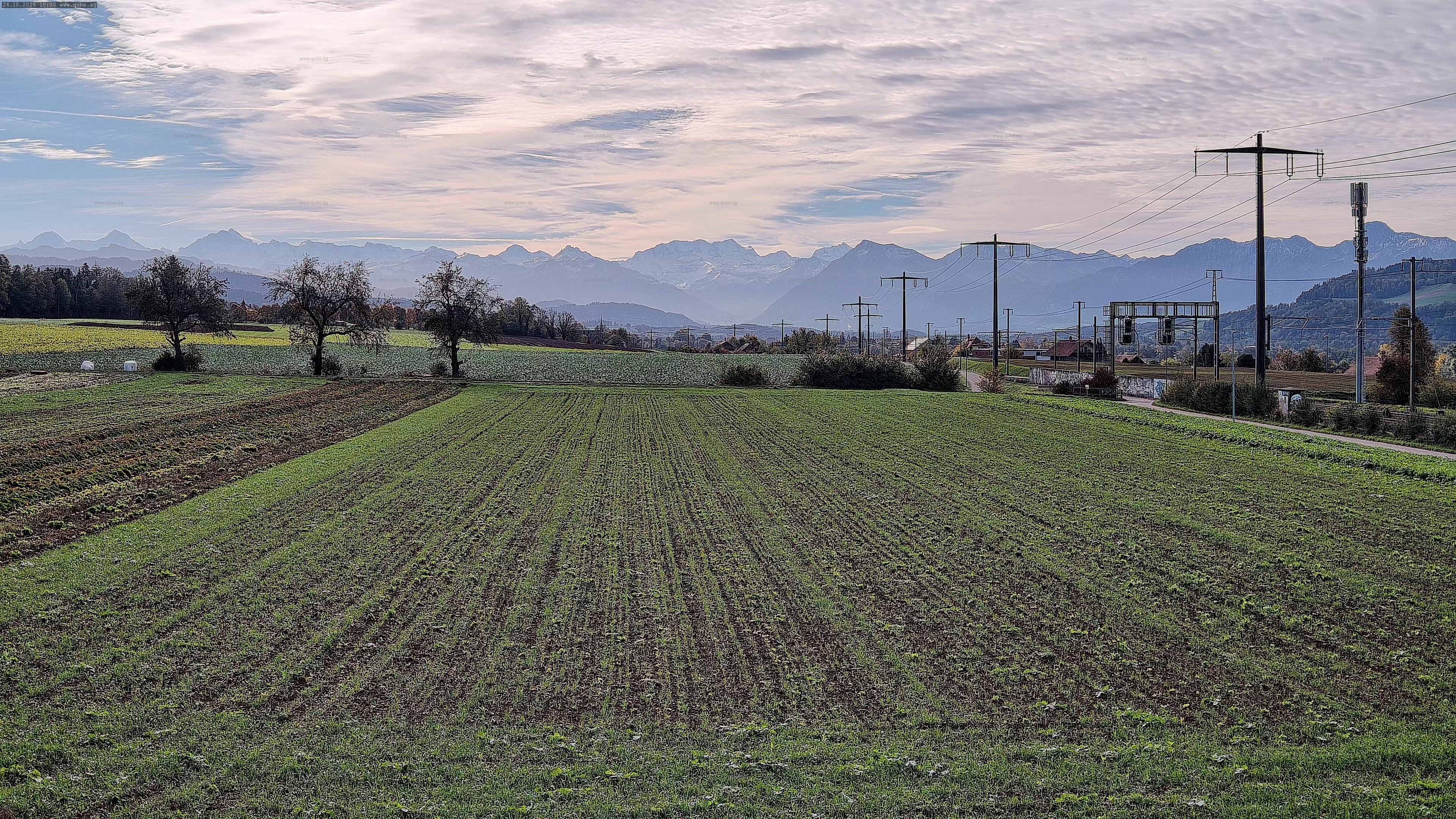 Rubigen › Südosten: Sicht in Richtung Berner Oberland