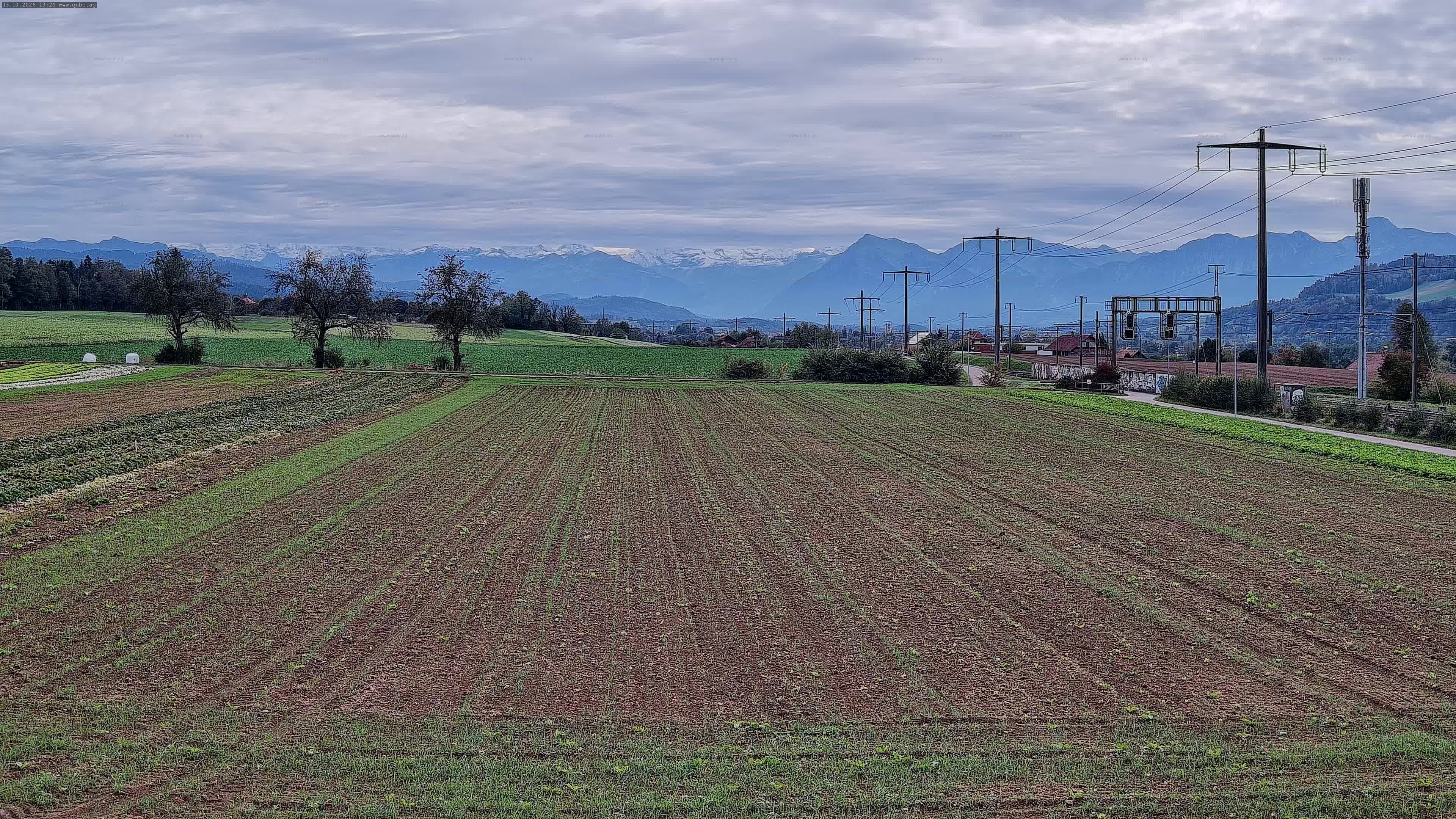Rubigen › Südosten: Sicht in Richtung Berner Oberland