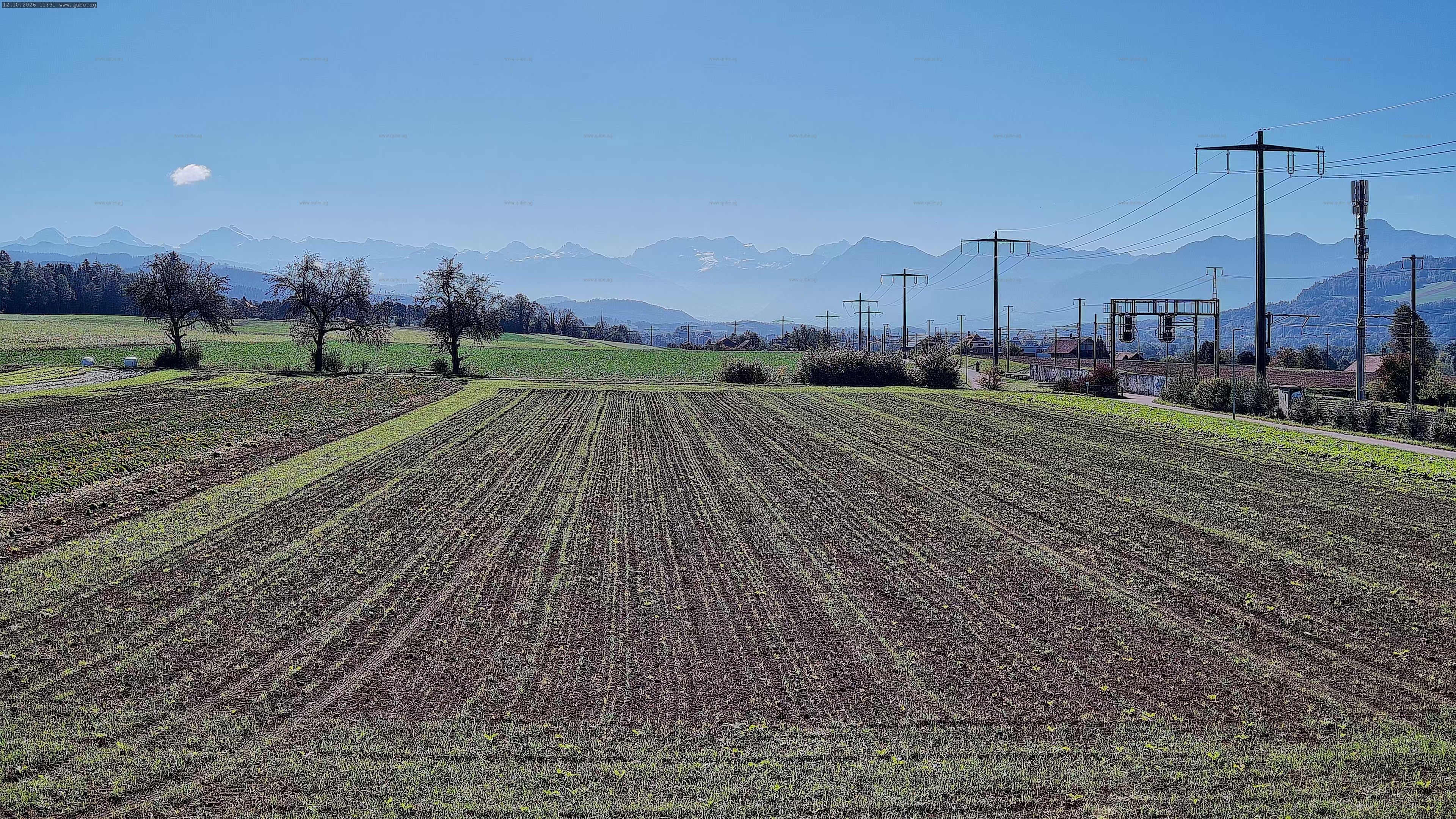 Rubigen › Südosten: Sicht in Richtung Berner Oberland