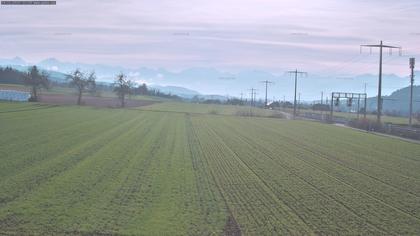 Rubigen: Sicht in Richtung Berner Oberland