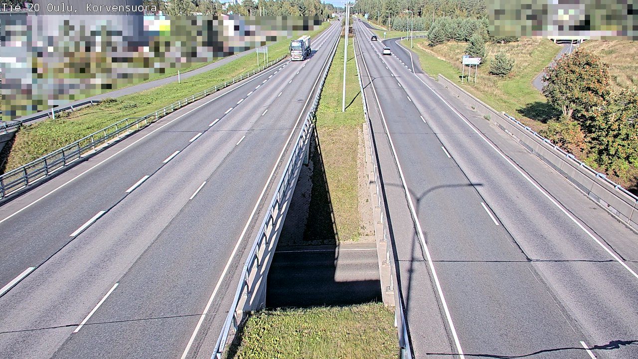 Traffic Cam Oulu: Tie 20 Korvensuora - Kuusamoon
