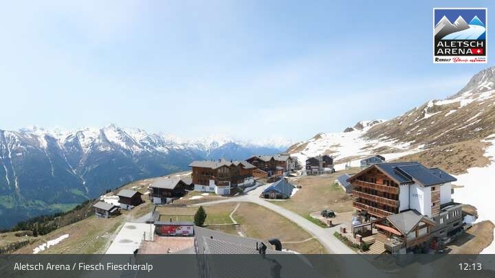 Fiesch › Südwesten: Schweizer Skischule Fiesch - Ferienwohnung Nowak Chalet Fiescheralp Adlerhorst Kühboden
