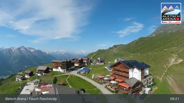 Fiesch › Südwesten: Schweizer Skischule Fiesch - Ferienwohnung Nowak Chalet Fiescheralp Adlerhorst Kühboden