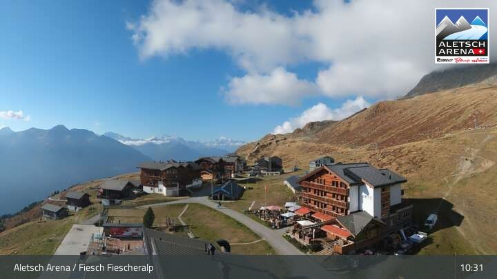 Fiesch › Südwesten: Schweizer Skischule Fiesch - Ferienwohnung Nowak Chalet Fiescheralp Adlerhorst Kühboden