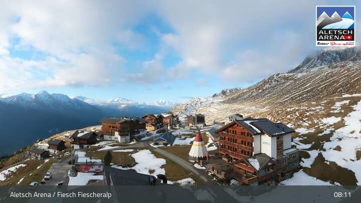 Fiesch › Südwesten: Schweizer Skischule Fiesch - Ferienwohnung Nowak Chalet Fiescheralp Adlerhorst Kühboden