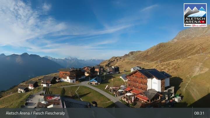 Fiesch › Südwesten: Schweizer Skischule Fiesch - Ferienwohnung Nowak Chalet Fiescheralp Adlerhorst Kühboden