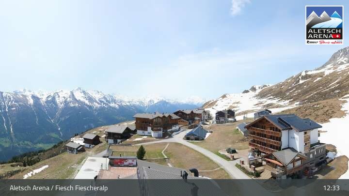 Fiesch › Südwesten: Schweizer Skischule Fiesch - Ferienwohnung Nowak Chalet Fiescheralp Adlerhorst Kühboden