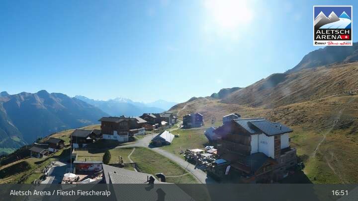 Fiesch › Südwesten: Schweizer Skischule Fiesch - Ferienwohnung Nowak Chalet Fiescheralp Adlerhorst Kühboden