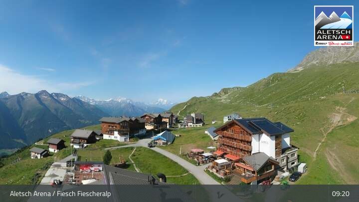 Fiesch › Südwesten: Schweizer Skischule Fiesch - Ferienwohnung Nowak Chalet Fiescheralp Adlerhorst Kühboden